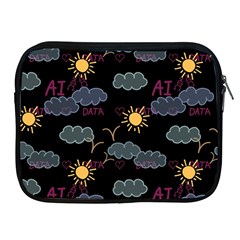 Illustration Cloud Computing Pattern Apple Ipad 2/3/4 Zipper Cases by Wegoenart