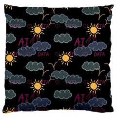 Illustration Cloud Computing Pattern Standard Flano Cushion Case (one Side) by Wegoenart