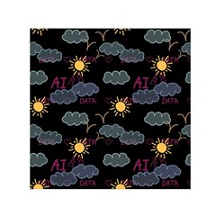 Illustration Cloud Computing Pattern Square Satin Scarf (30  X 30 ) by Wegoenart