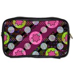 Background Circles Abstract Pattern Toiletries Bag (One Side) Front