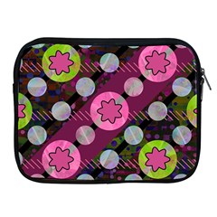 Background Circles Abstract Pattern Apple Ipad 2/3/4 Zipper Cases by Wegoenart