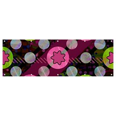 Background Circles Abstract Pattern Banner And Sign 12  X 4 