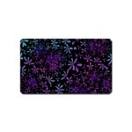 Retro Flower Pattern Design Batik Indonesia Magnet (Name Card) Front