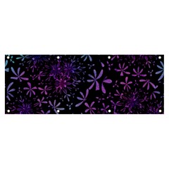 Retro Flower Pattern Design Batik Indonesia Banner And Sign 8  X 3 