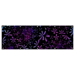 Retro Flower Pattern Design Batik Indonesia Banner And Sign 12  X 4  by Wegoenart