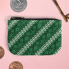 Vector Batik Pattern Java Indonesia Art Mini Coin Purse by Wegoenart