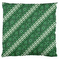 Vector Batik Pattern Java Indonesia Art Large Cushion Case (two Sides) by Wegoenart