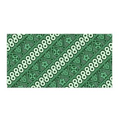 Vector Batik Pattern Java Indonesia Art Satin Wrap 35  X 70  by Wegoenart