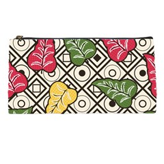 Vectoe Leaves Foliage Batik Seamless Pattern Pencil Case by Wegoenart