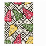 Vectoe Leaves Foliage Batik Seamless Pattern Small Garden Flag (Two Sides) Front