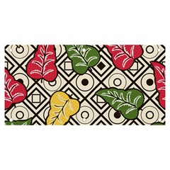 Vectoe Leaves Foliage Batik Seamless Pattern Banner And Sign 6  X 3 