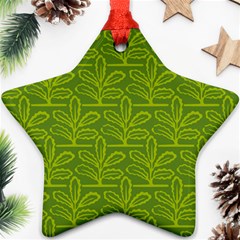 Oak Tree Nature Ongoing Pattern Ornament (star)