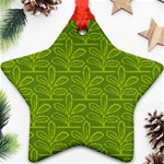 Oak Tree Nature Ongoing Pattern Ornament (Star) Front