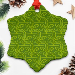 Oak Tree Nature Ongoing Pattern Ornament (snowflake)