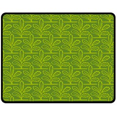 Oak Tree Nature Ongoing Pattern Double Sided Fleece Blanket (medium)  by Mariart