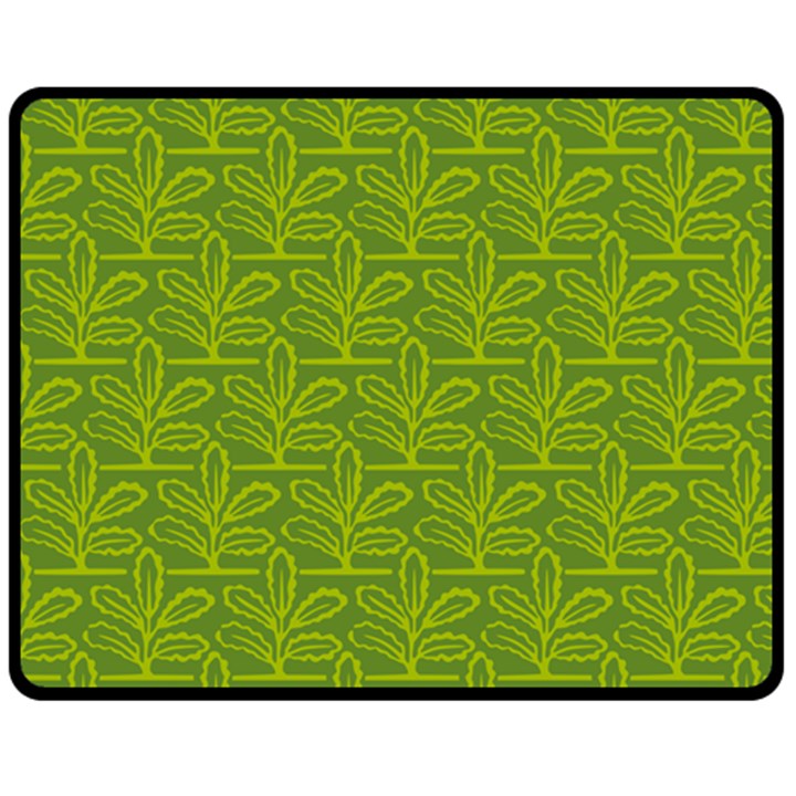 Oak Tree Nature Ongoing Pattern Double Sided Fleece Blanket (Medium) 