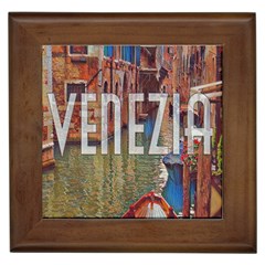 Venezia Boat Tour  Framed Tile by ConteMonfrey