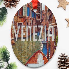 Venezia Boat Tour  Ornament (oval) by ConteMonfrey