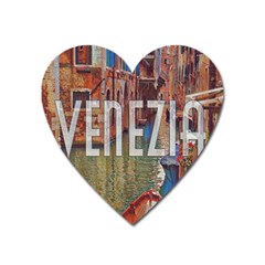 Venezia Boat Tour  Heart Magnet by ConteMonfrey