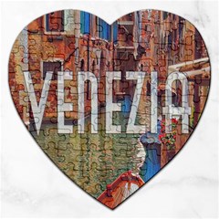 Venezia Boat Tour  Jigsaw Puzzle (heart) by ConteMonfrey