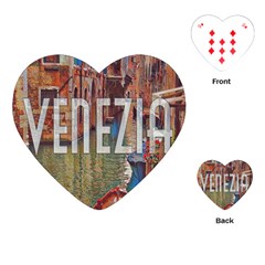 Venezia Boat Tour  Playing Cards Single Design (heart) by ConteMonfrey