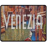 Venezia Boat Tour  Fleece Blanket (Medium)  60 x50  Blanket Front