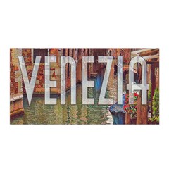 Venezia Boat Tour  Satin Wrap 35  X 70  by ConteMonfrey