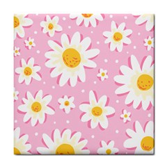 Sunflower Love Tile Coaster by designsbymallika