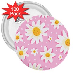 Sunflower Love 3  Buttons (100 Pack)  by designsbymallika