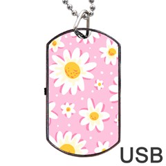 Sunflower Love Dog Tag Usb Flash (one Side) by designsbymallika