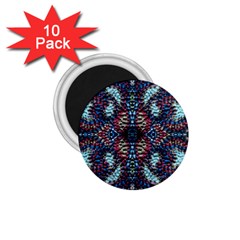 Blue Onn Burgundy 1 75  Magnets (10 Pack)  by kaleidomarblingart