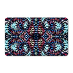 Blue Onn Burgundy Magnet (rectangular) by kaleidomarblingart