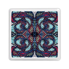 Blue Onn Burgundy Memory Card Reader (square) by kaleidomarblingart