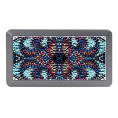 Blue Onn Burgundy Memory Card Reader (mini) by kaleidomarblingart