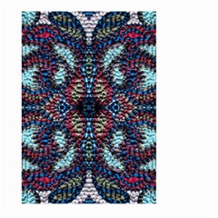 Blue Onn Burgundy Large Garden Flag (two Sides) by kaleidomarblingart