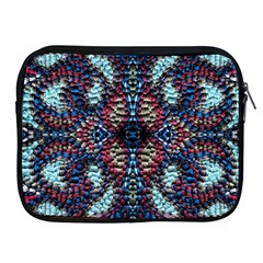 Blue Onn Burgundy Apple Ipad 2/3/4 Zipper Cases by kaleidomarblingart