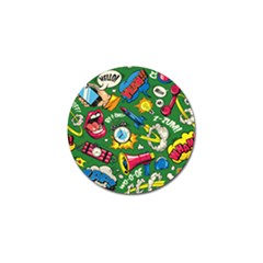 Cartoon Pattern Golf Ball Marker by designsbymallika