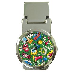 Cartoon Pattern Money Clip Watches by designsbymallika