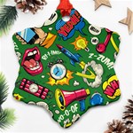 Cartoon Pattern Ornament (Snowflake) Front