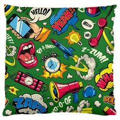 Cartoon Pattern Large Cushion Case (two Sides) by designsbymallika