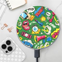 Cartoon Pattern Wireless Charger by designsbymallika