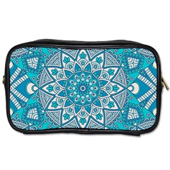 Mandala Blue Toiletries Bag (two Sides) by zappwaits