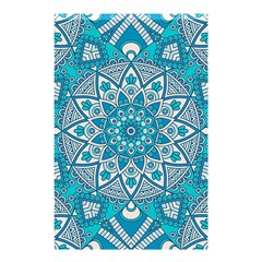 Mandala Blue Shower Curtain 48  X 72  (small)  by zappwaits