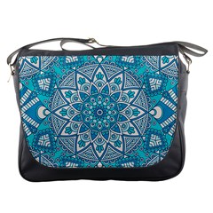 Mandala Blue Messenger Bag by zappwaits