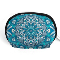 Mandala Blue Accessory Pouch (medium) by zappwaits