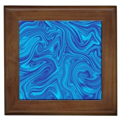 Abstract-pattern-art-desktop-shape Framed Tile