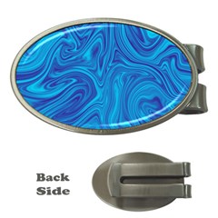 Abstract-pattern-art-desktop-shape Money Clips (Oval) 