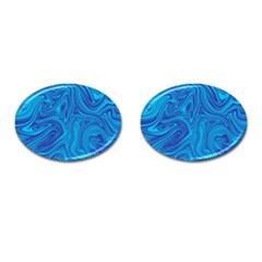 Abstract-pattern-art-desktop-shape Cufflinks (Oval)