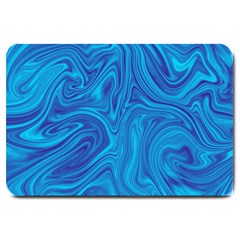 Abstract-pattern-art-desktop-shape Large Doormat 