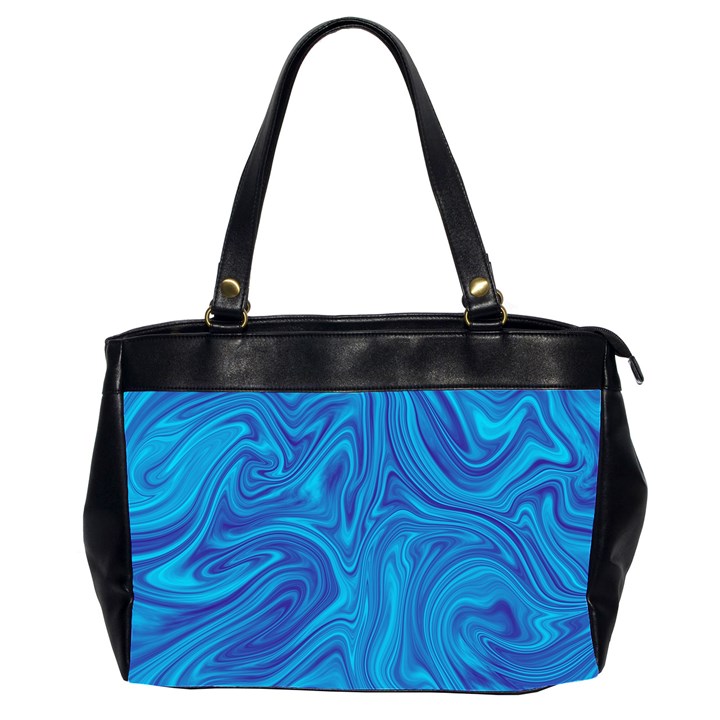 Abstract-pattern-art-desktop-shape Oversize Office Handbag (2 Sides)